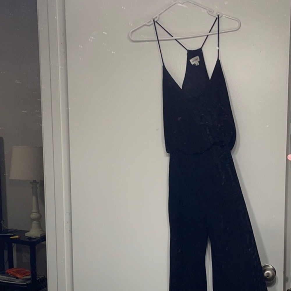 Black pants suit